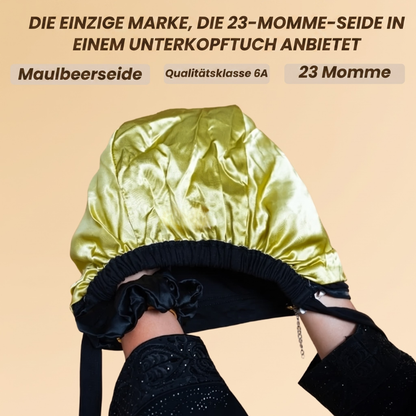 Hijabi Seidenhaube – Stoppt Haarausfall & Bruch am Ansatz