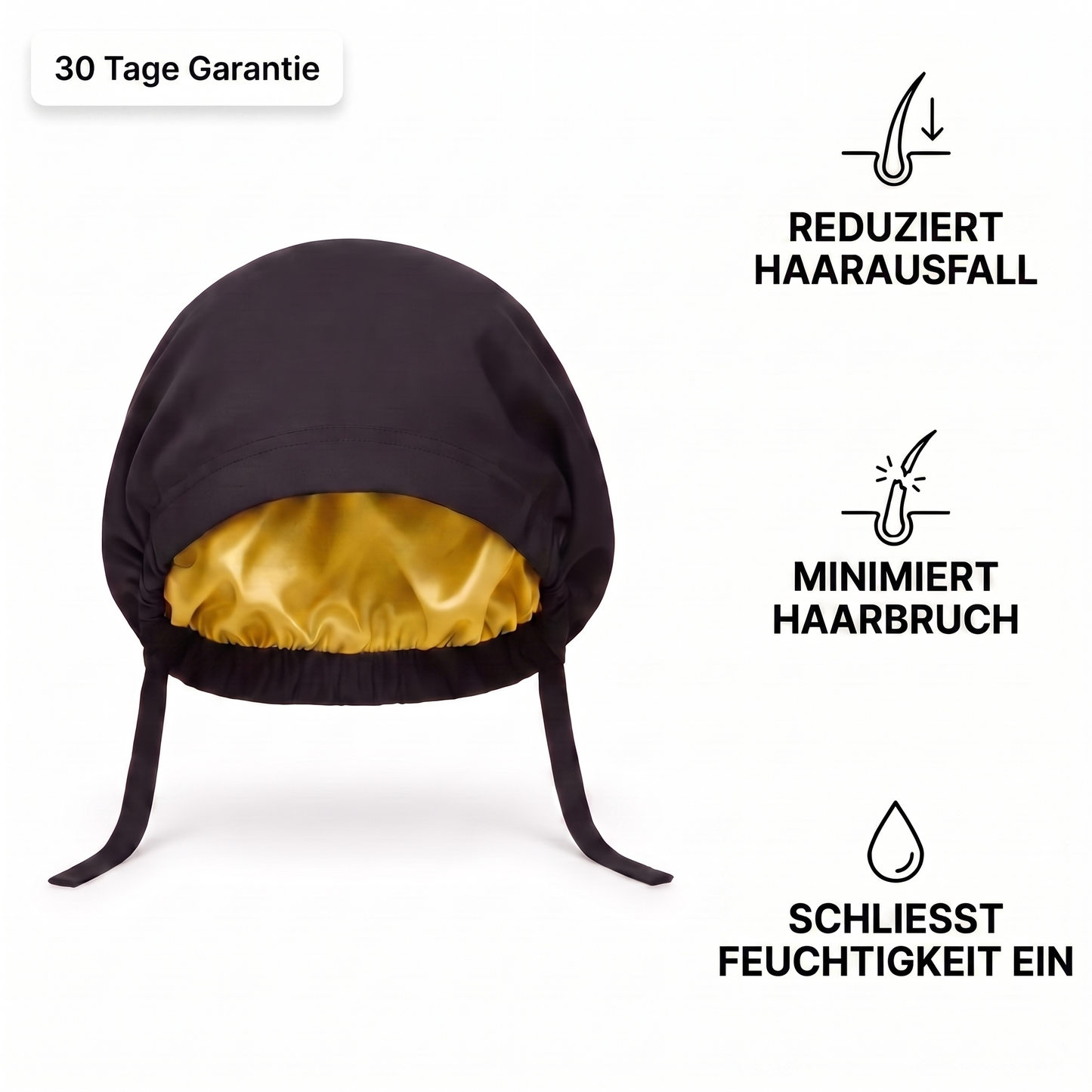 Hijabi Seidenhaube – Stoppt Haarausfall & Bruch am Ansatz