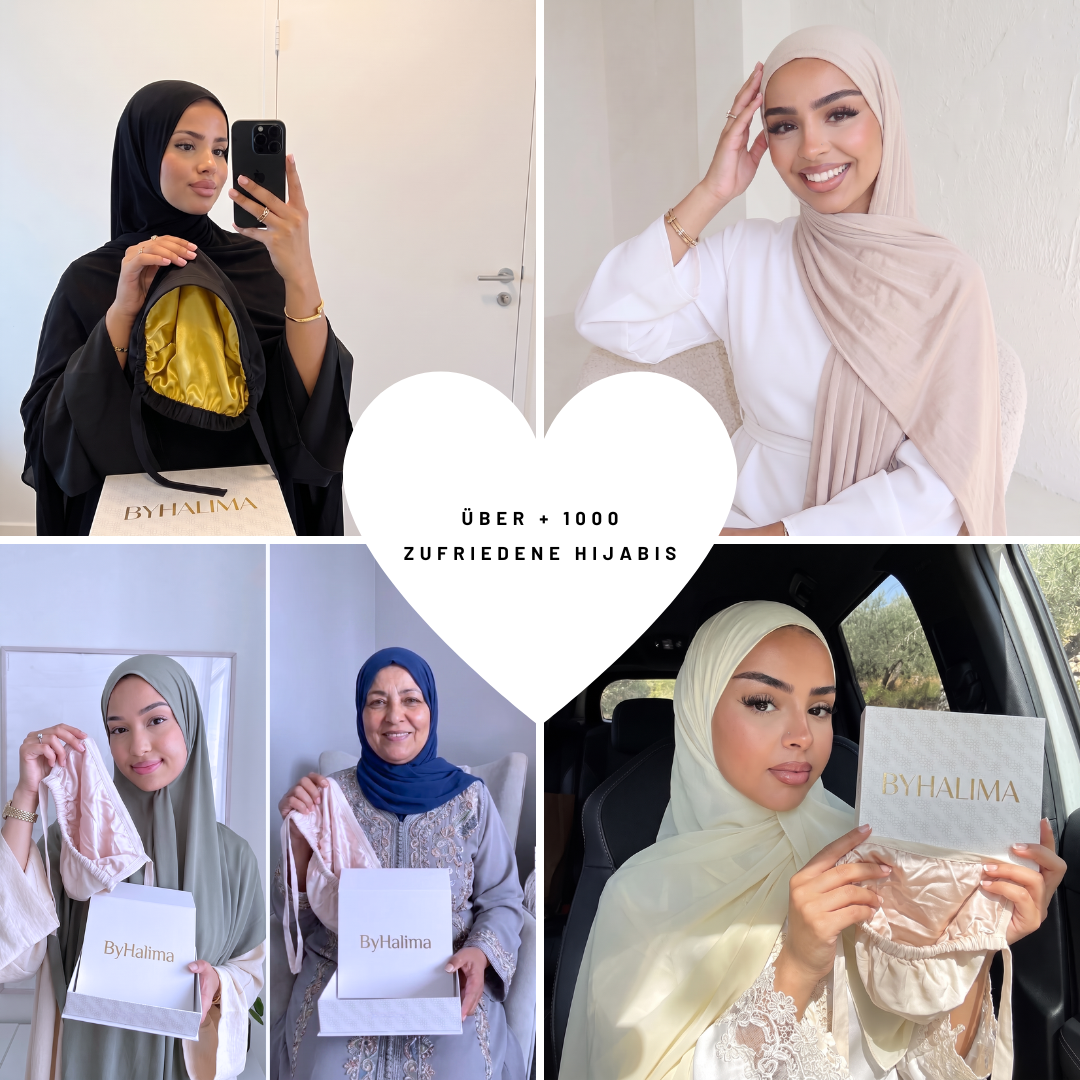 Hijabi Seidenhaube – Stoppt Haarausfall & Bruch am Ansatz